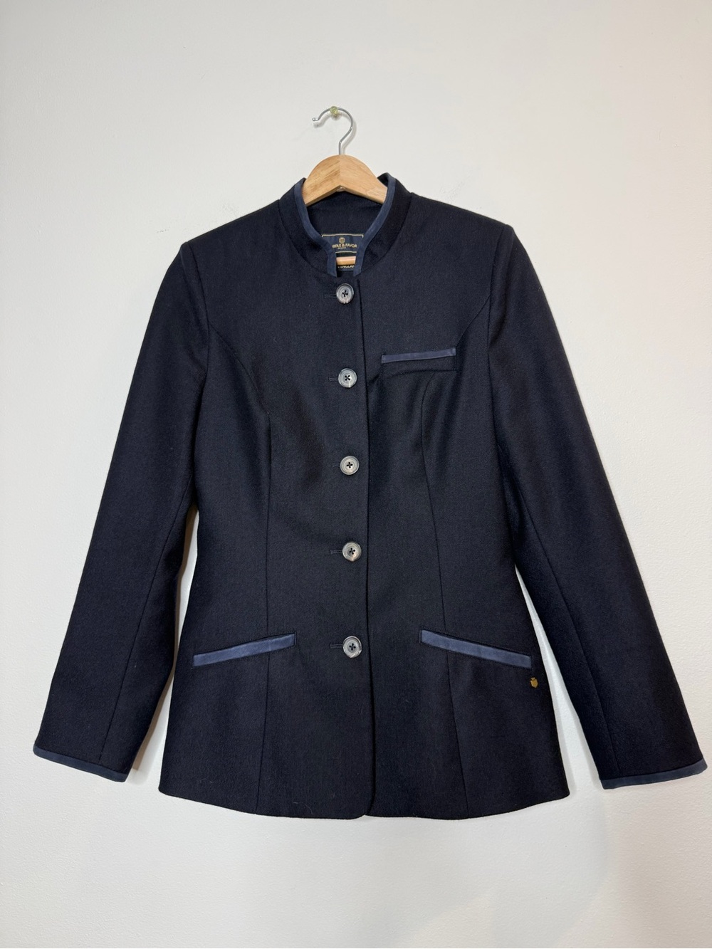 Fairfax & Favor Madeline Jacket Wool Goat Suede  Button Up Equestrian Blazer